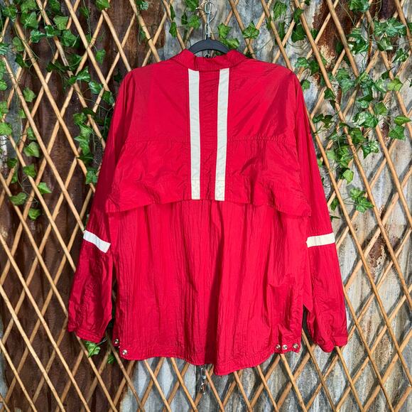 Vintage Y2K bike 1990s embroidered 1/2 zip light windbreaker - Picture 2 of 4